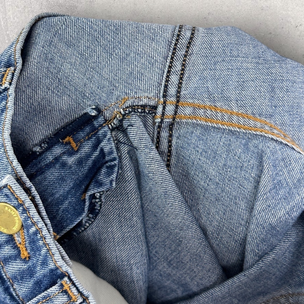 Ramy Brook Rosie Boyfriend Jeans Embroidered‎ Stripe Size 25 Boho Distress Denim - Picture 14 of 16
